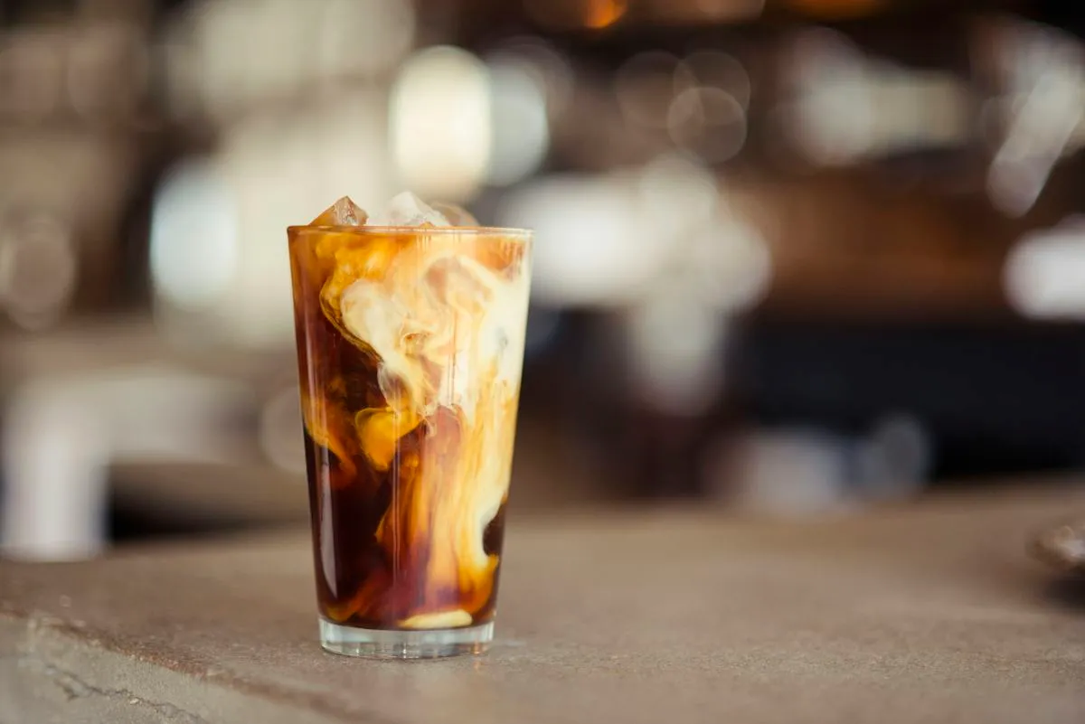 Latte Macchiato im Glas