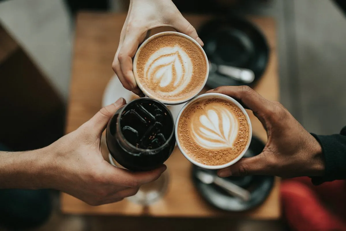 Kaffee mit Liebe zubereitet