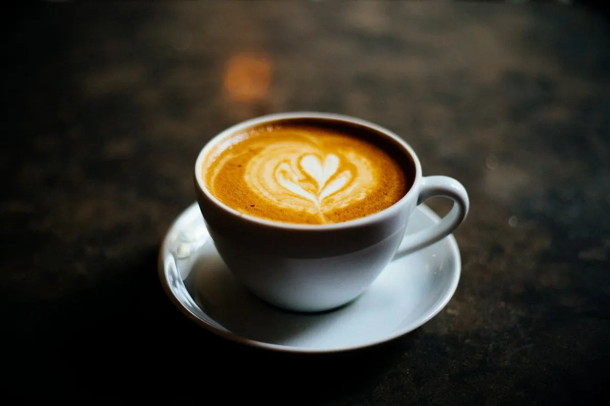 Frisch geröstete Kaffeebohnen